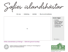 Tablet Screenshot of islands-hastar.se